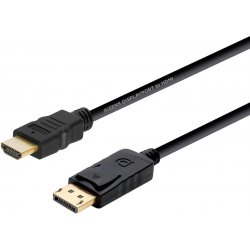Cable AISENS DP/M a HDMI/M 2m Negro (A125-0364) [foto 1 de 3]