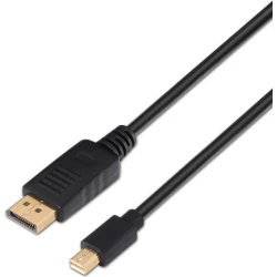 Cable AISENS mini DP/M-DP/M 2m Negro (A124-0131) [foto 1 de 2]