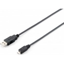 Cable EQUIP USB-A/M a mUSB-B/M 1.8m Negro (EQ128523) Imagen de Cable EQUIP USB-A/M a mUSB-B/M 1.8m Negro (EQ128523)