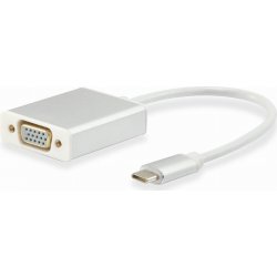 Cable EQUIP USB-C/M a VGA HD15/H 15cm Blanco (EQ133451)