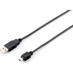 Imagen de EQUIP Cable USB2.0 Tipo A-B Mini 5 pin 1.8m (EQ128521)