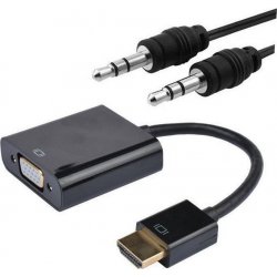 Nanocable HDMI a SVGA+Audio 10cm+1.0m (10.16.2001-BK) [foto 1 de 5]