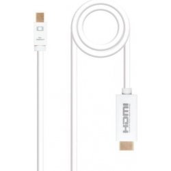 Nanocable Mini DP/M a HDMI/M 2m Blanco (10.15.4002)