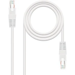 Imagen de Nanocable RJ45 Cat.5e UTP AWG24 1m Blanco(10.20.0101-W)