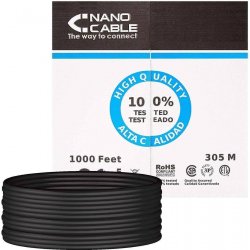 Nanocable RJ45 Cat.6 UTP 305m Negro (10.20.0504-EXT-BK)