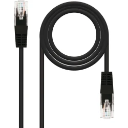 Nanocable RJ45 Cat.6 UTP AWG24 1m Negro (10.20.0401-BK)