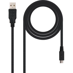 Nanocable USB 2.0 A/M-Micro B/M 0.8m Negro (10.01.0500) [foto 1 de 3]