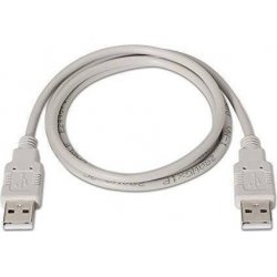 Nanocable USB-A/M a USB-A/M 1m Beige (10.01.0302)
