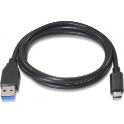 Nanocable USB-C/M a USB A/M 1m Negro (10.01.4001)