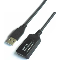 Cable AISENS USB2.0 Tipo A/M-A/H 5m Negro (A101-0018) [foto 1 de 2]