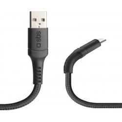 Imagen de Cable SBS USB-A a USB-C Flexible Negro (TECABLETCUNB1K)
