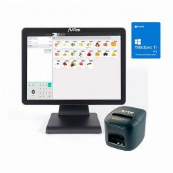 PACK TPV AVPOS K2000 15 I3/8GB/128GB/WIFI/BLUETOOTH/LAN 1000/W11P + TC15 USB