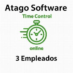 TIME CONTROL DE PRESENCIA ATAGO EN LA NUBE 3 EMPLEADOS ( ANUAL )