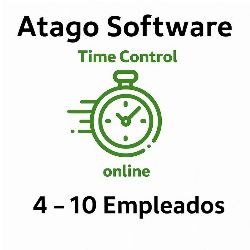 TIME CONTROL DE PRESENCIA ATAGO EN LA NUBE 4-10 EMPLEADOS ( ANUAL )