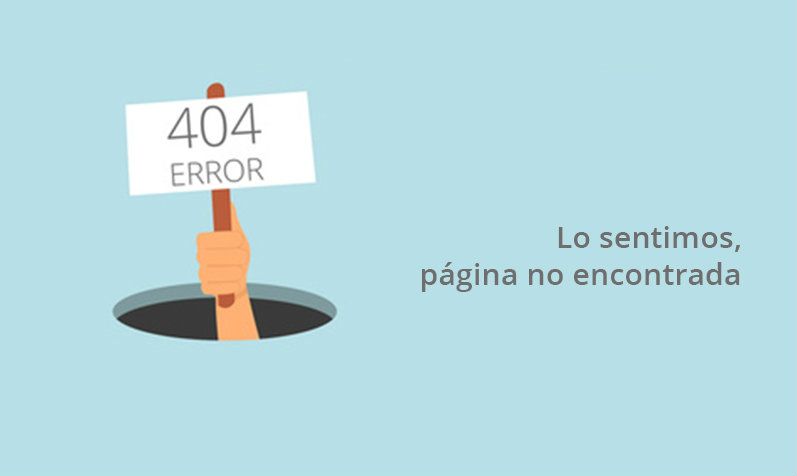 Pagina no encontrada error 404