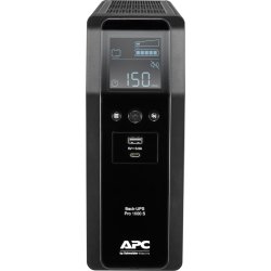 APC sistema de alimentaci&oacute;n ininterrumpida (UPS) L&Iacute;­nea interactiva 1600 VA, 960 W, 8 salidas AC Negro