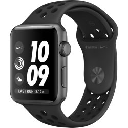 APPLE WATCH 3 NIKE+ GPS 42MM SPACE GREY ALUMINIUM CASE WITH ANTHRACITE/BLACK NIKE SPORT BAND MQL42QL/A [foto 1 de 2]
