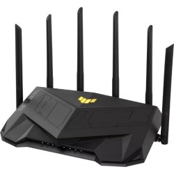 ASUS TUF Gaming AX6000 (TUF-AX6000) router inalámbrico Gigabit Ethernet Doble banda (2,4 GHz / 5 GHz) Negro [foto 1 de 2]