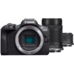 Canon EOS R100 + RF-S 18-45mm F4.5-6.3 IS STM + RF-S 55-200mm F5-7.1 IS STM Kit MILC 24,1 MP CMOS 6000 x 4000 Pixeles Negro [foto 1 de 2]