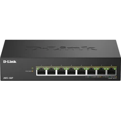 D-Link DMS-108P/E switch No administrado 2.5G Ethernet (100/1000/2500) Energ&iacute;a sobre Ethernet (PoE) Negro