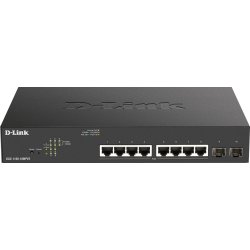 D-Link switch Gestionado Gigabit Ethernet (10/100/1000) Energͭa sobre Ethernet (PoE) 1U Negro [foto 1 de 2]