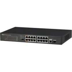 Dahua Technology PFS3117-16ET-135 switch No administrado L2 Fast Ethernet (10/100) Energ&iacute;a sobre Ethernet (PoE) Negro