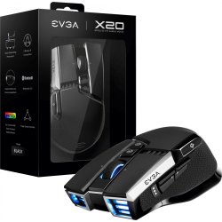 EVGA X20 ratón Ambidextro RF Wireless+Bluetooth+USB Type-A Í?ptico 16000 DPI [foto 1 de 2]