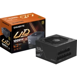 GIGABYTE UD1000GM PG5 V2 Fuente de Alimentaci&oacute;n – PCIe Gen 5.1, 80 PLUS Gold, Dise&ntilde;o completamente modular, Ventilador de 120 mm, Compatible con A