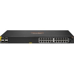 Hewlett Packard Enterprise Aruba 6000 24G Class4 PoE 4SFP 370W Gestionado L3 Gigabit Ethernet (10/100/1000) Energͭa sobre Ethernet (PoE) 1U [foto 1 de 2]