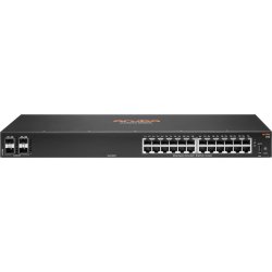 Hewlett Packard Enterprise Aruba 6100 10G 4SFP+ Gestionado L3 Gigabit Ethernet 10/100/1000 1U Negro [foto 1 de 2]