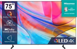 Hisense 75A79KQ Televisor 190,5 cm (75``) 4K Ultra HD Smart TV Wifi Antracita 250 cd / m&sup2