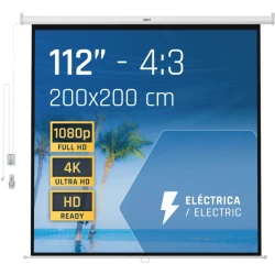 IGGUAL PSIES200 PANTALLA MURAL ELECTRICA 200X200