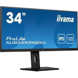 iiyama ProLite XUB3493WQSU-B5 pantalla para PC 86,4 cm (34``) 3440 x 1440 Pixeles UltraWide Quad HD LED Negro [foto 1 de 2]