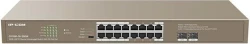 IP-COM Networks G1118P-16-250W switch No administrado Gigabit Ethernet (10/100/1000) Energ&iacute;a sobre Ethernet (PoE) Marr&oacute;n