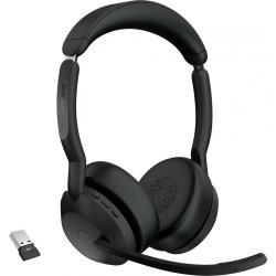 Jabra Evolve2 55 Auriculares Inalámbrico Diadema Oficina/Centro de llamadas Bluetooth Base de carga Negro [foto 1 de 2]