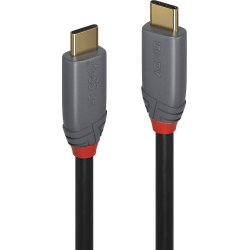 Lindy 36902 cable USB 1,5 m USB C Negro, Gris
