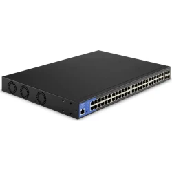 Linksys Switch PoE+ de red Gigabit de 48 puertos a 740 W con 4 ranuras SFP+ 10G de subida [foto 1 de 2]