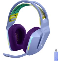 Logitech G G733 LIGHTSPEED Wireless RGB Gaming Headset Auriculares Inalámbrico Diadema Juego Lila [foto 1 de 2]