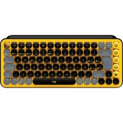 Logitech POP Keys Wireless Mechanical Keyboard With Emoji Keys teclado RF Wireless + Bluetooth QWERTY Español Negro, Gris, Amarillo [foto 1 de 2]