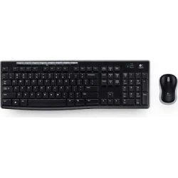Logitech Wireless Combo MK270 teclado Ratón incluido RF inalámbrico QWERTY Ruso Negro [foto 1 de 2]