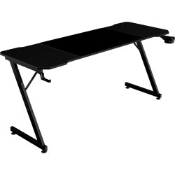 Mars Gaming MGD-X160, Mesa Gaming Ergon&oacute;mica, Superficie en Fibra de Carbono, Estructura Met&aacute;lica, Alfombrilla XXL, Soporte Auriculares y Bebida, Ge