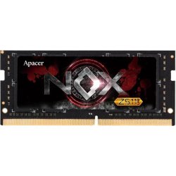 Memoria RAM Apacer NOX 16GB/ DDR4/ 3200MHz/ 1.2V/ CL20/ SODIMM