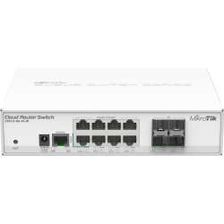 Mikrotik CRS112-8G-4S-IN switch L3 Gigabit Ethernet (10/100/1000) Energͭa sobre Ethernet (PoE) Blanco [foto 1 de 2]