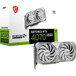 MSI GeForce RTX 4070 SUPER 12G VENTUS 2X WHITE OC NVIDIA 12 GB GDDR6X [foto 1 de 2]