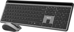 NGS ECLIPSE teclado Rat&oacute;n incluido Hogar / Oficina RF Wireless + Bluetooth QWERTY Ingl&eacute;s Gris
