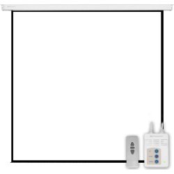 Pantalla electrica videoproyector phoenix pared y techo 135p 2.4mx2.4m posicion ajustable carcasa blanca tela super resistente PHPANTALLA-ELEC240 [foto 1 de 2]
