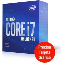 Procesador Intel Core i7-10700KF 3.8ghz 8 nucleos lga 1200 caja 16mb smart cache BX8070110700KF [foto 1 de 2]