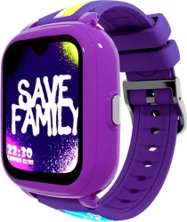 SmartWatch SaveFamily Iconic Plus 2 Correa Silicona Estampada Morado Graffiti 4G