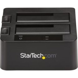 StarTech.com Base de Conexión USB 3.1 10Gbps con UAS de 2 BahÍ­as para Disco Duro o SSD SATA de 2.5 o 3.5 Pulgadas - Negro [foto 1 de 2]