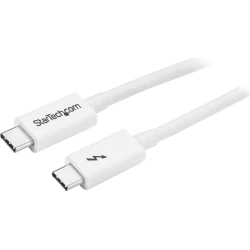 StarTech.com Cable de 1m Thunderbolt 3 Blanco - Cable Compatible con USB-C y DisplayPort - Blanco [foto 1 de 2]